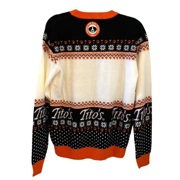 Tito’s Handmade Vodka Holiday Sweater “Let It Pour” Size Small UNISEX Christmas - Picture 3 of 15